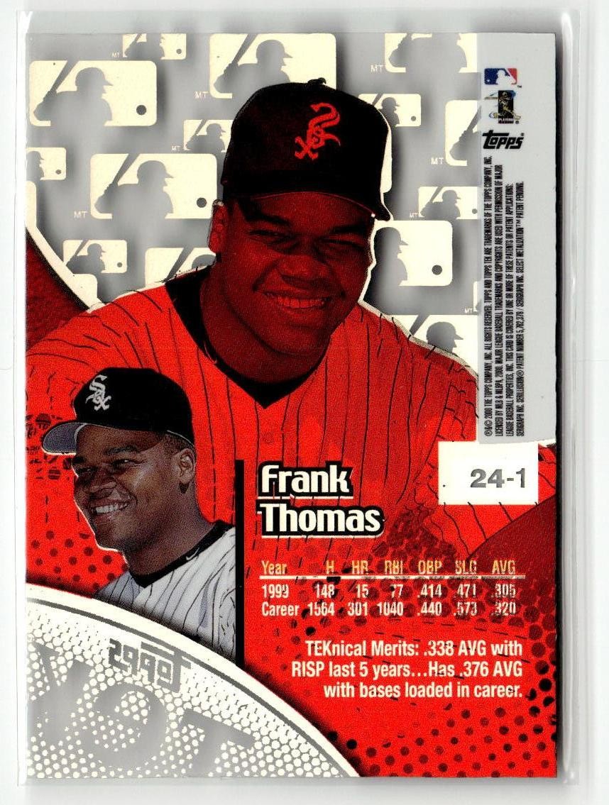 2000 Topps Tek #24-1 Frank Thomas