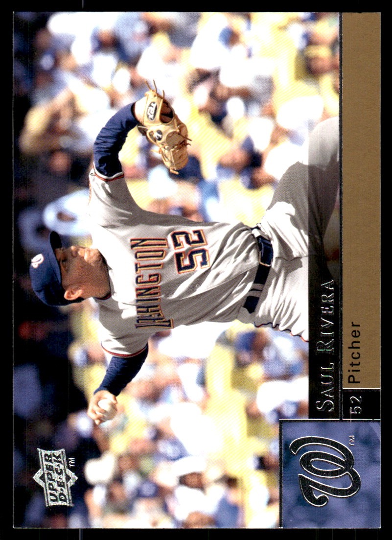 Saul Rivera 2009 Upper Deck #931 Nationals MLB READ FREE SHIPPING AutographDen