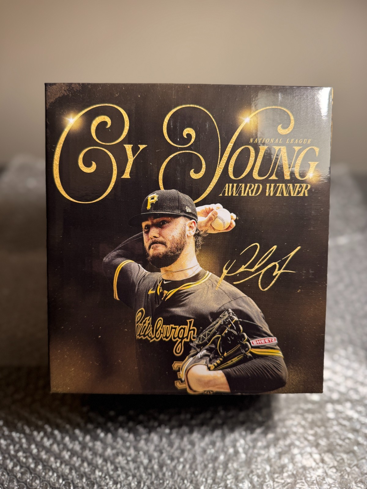 PAUL SKENES Pittsburgh Pirates Cy Young Bobble Head MINT, UNOPENED & SECURE SHIP