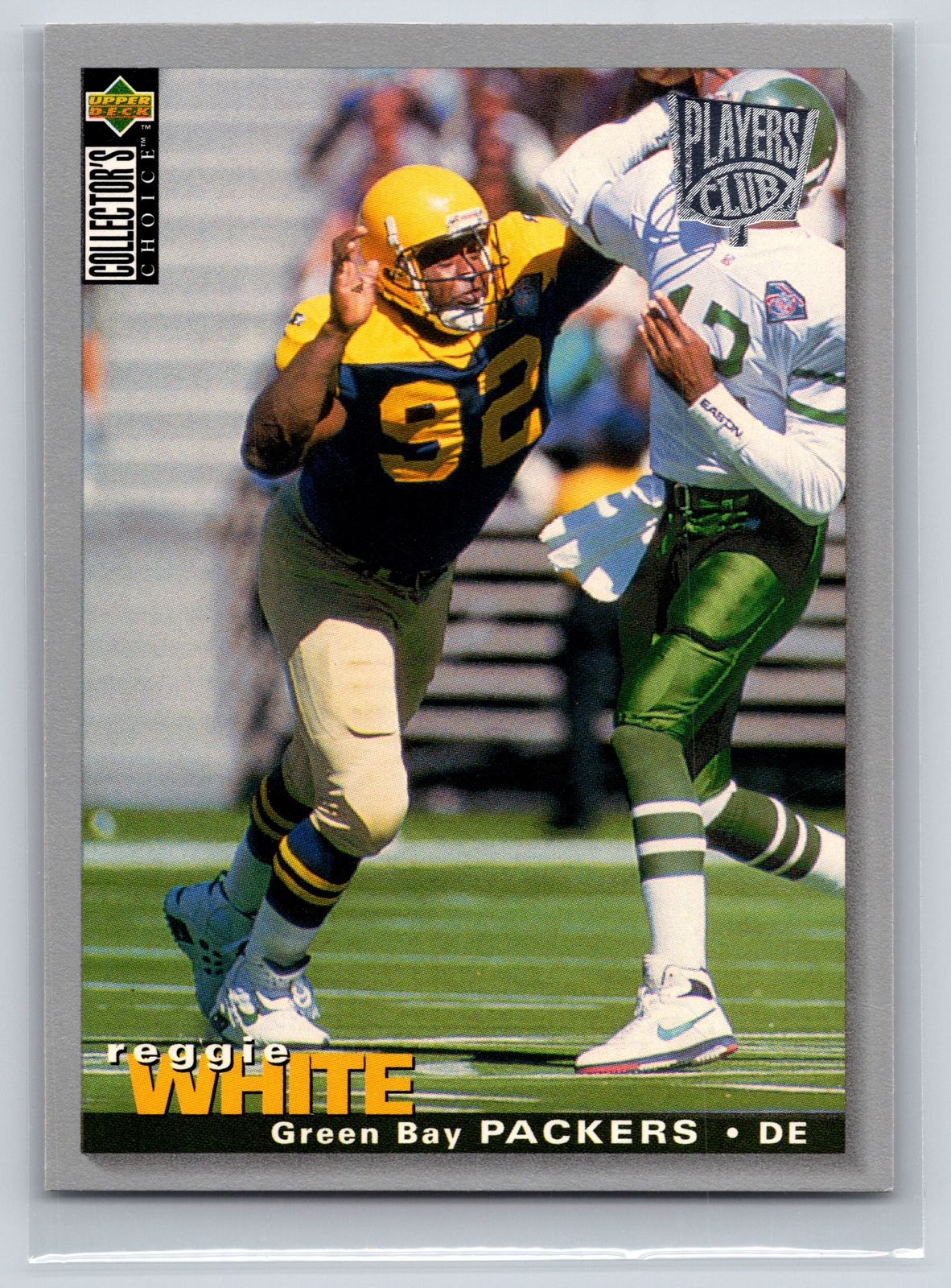1995 Collector’s Choice #129 Reggie White Platinum Player’s Club