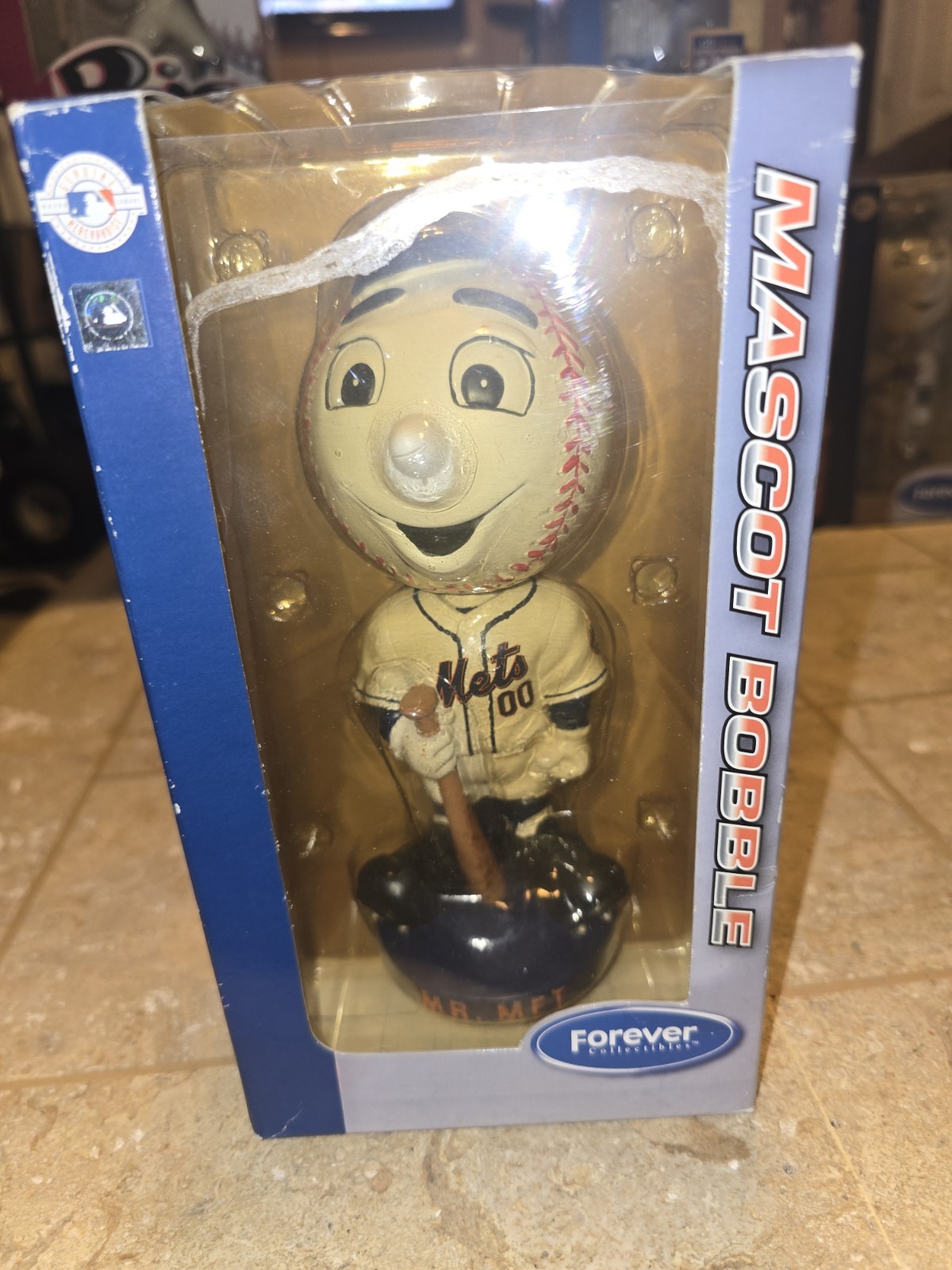 Mr Met Mascot Bobble 2006 Forever Collectibles NY New York Mets Bobblehead Foco