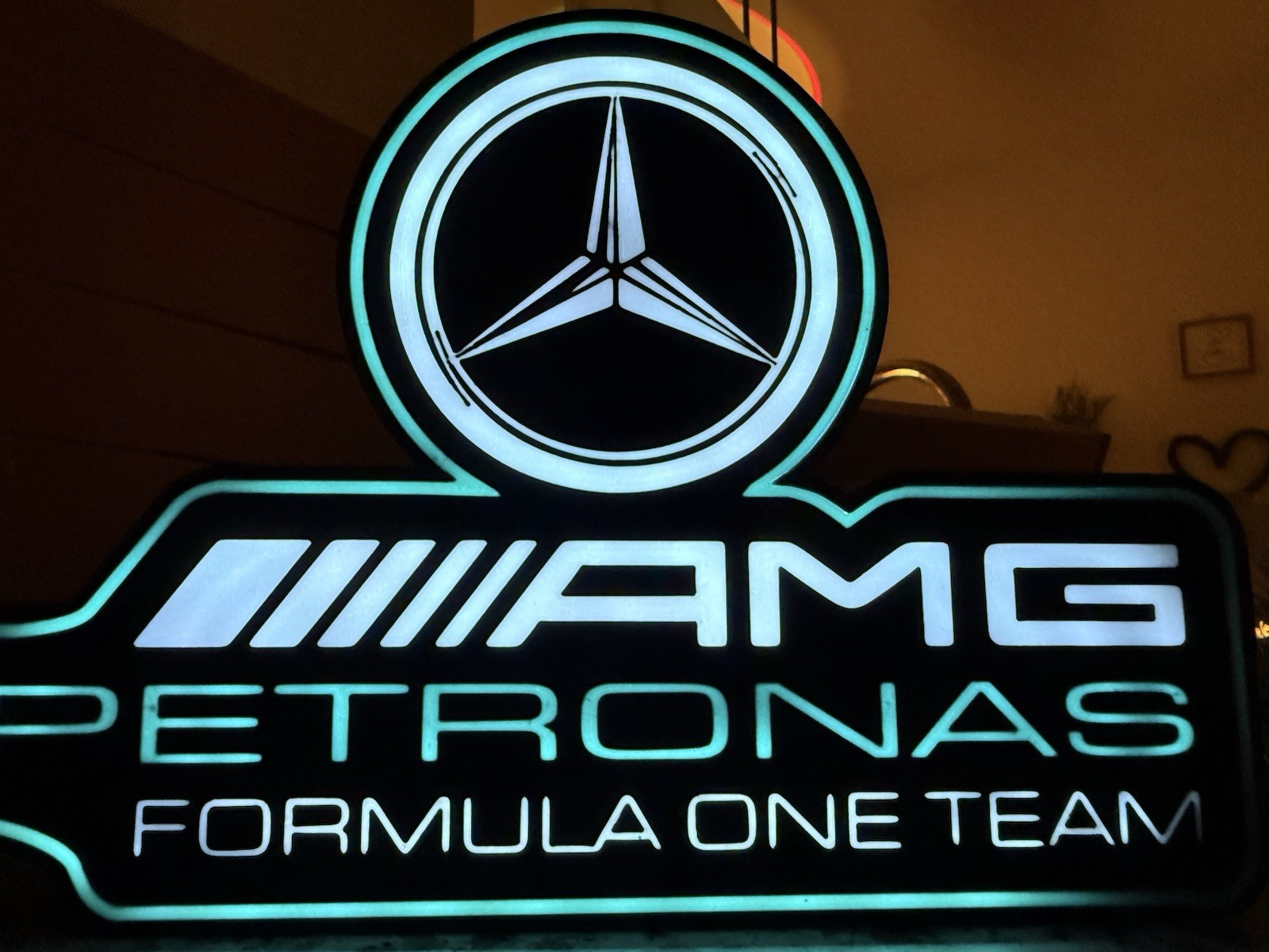 F1 Mercedes AMG Logo Light – For Formula 1 Collector, Racing Fan, F1 Gift