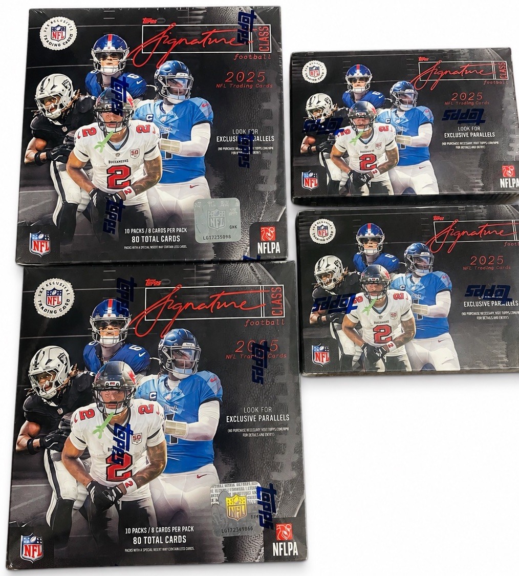 💥 Topps NFL Signature Class 2025 NFL X2 Mega boxes And X2 Blaster Boxes