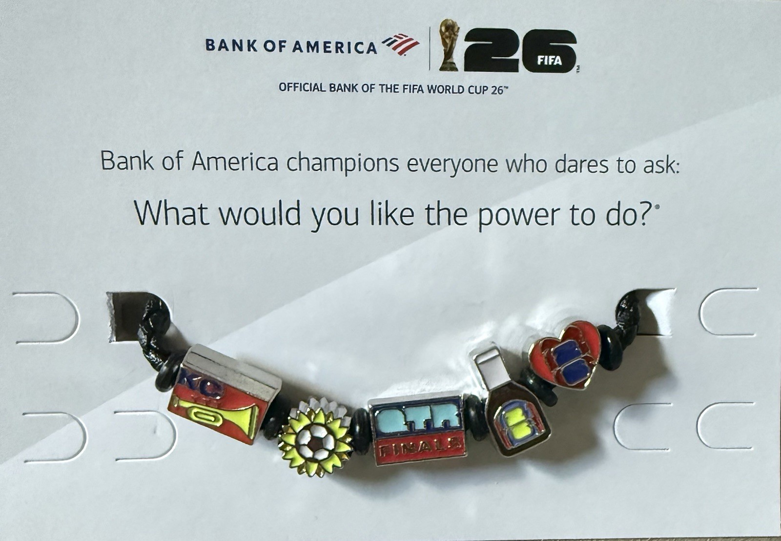 UNIQUE/RARE KANSAS CITY QUARTER FINAL FIFA WORLD CUP 2026 CHARM BRACELET SIZE S