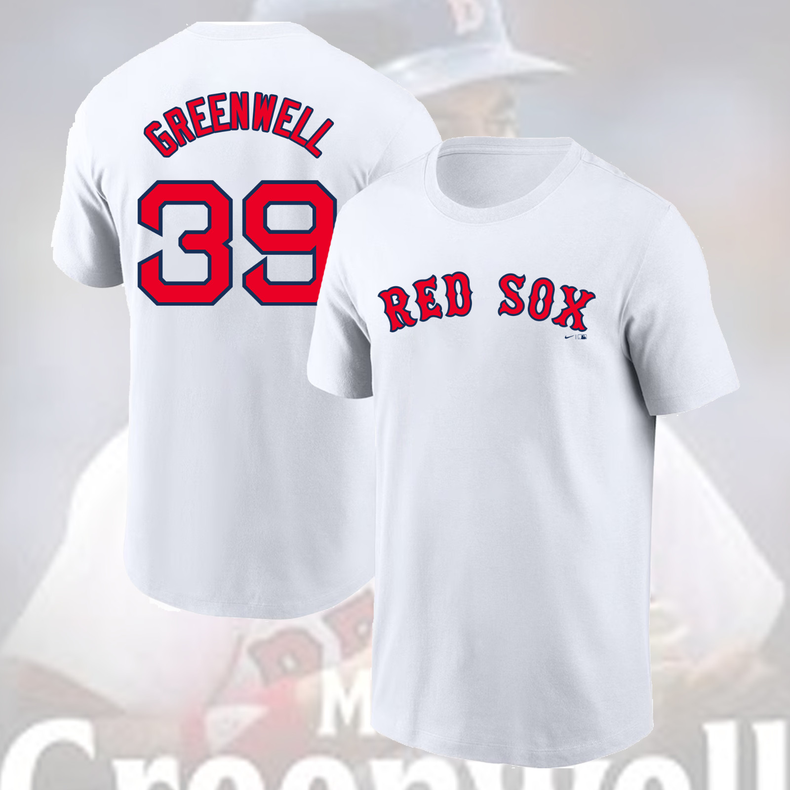 NEW – Mike Greenwell #39 Boston Red Sox Name & Number S–5XL for Fan