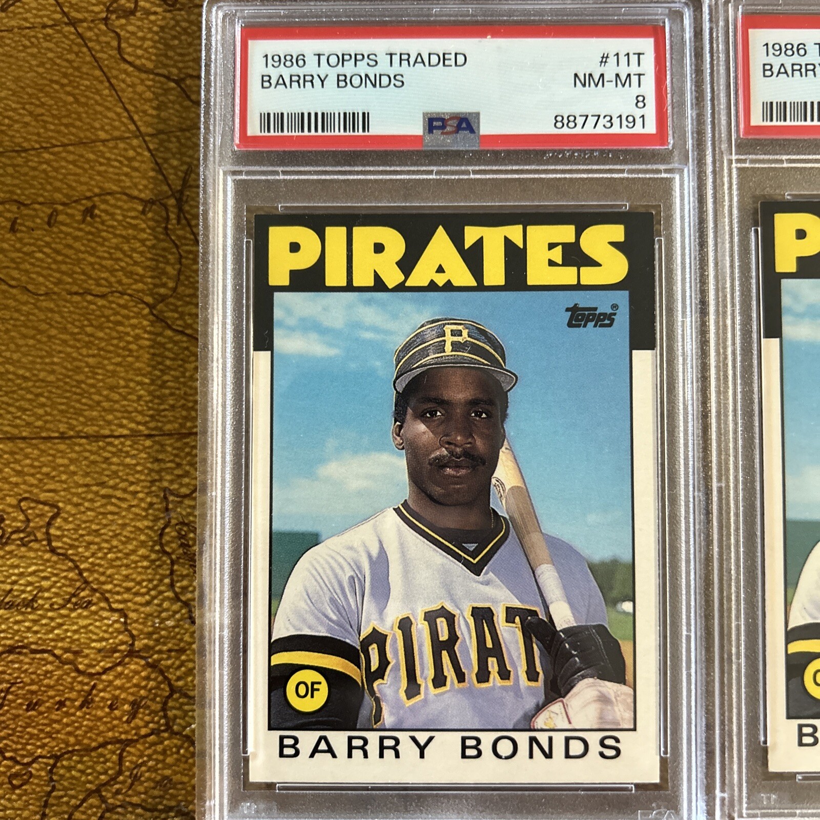 1986 Topps Traded Barry Bonds Rookie Card #11T PSA 8 HOF