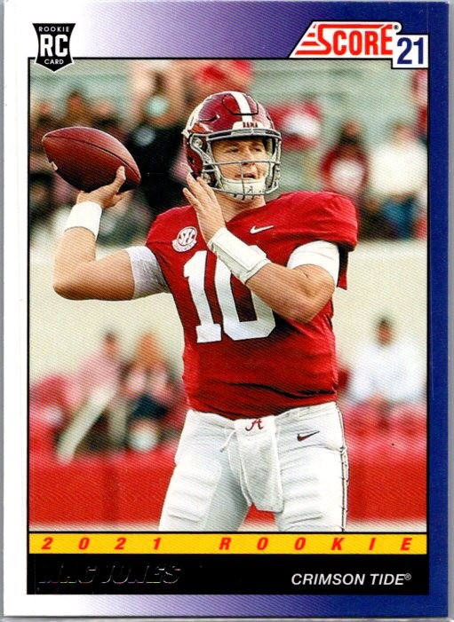 2021 Score #TB9 Mac Jones 1991 Throwback RC