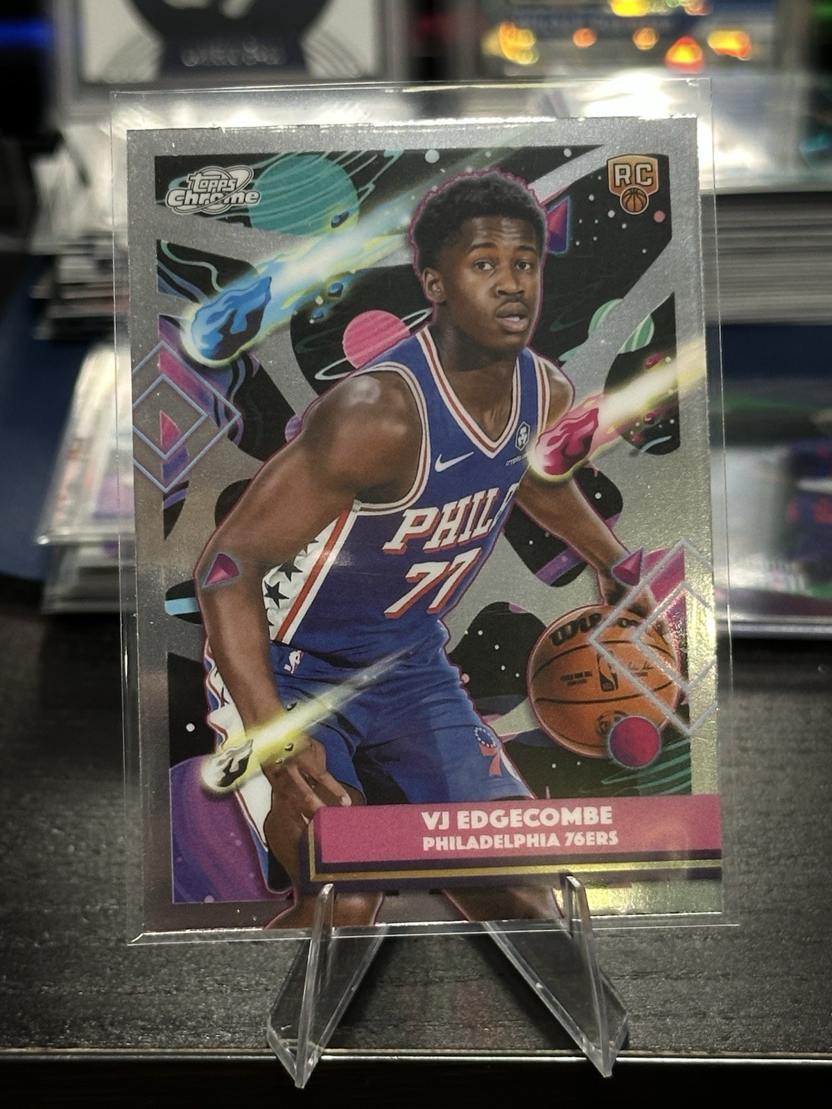 2025-26 Topps Cosmic Chrome Basketball VJ Edgecombe Base Rookie #35