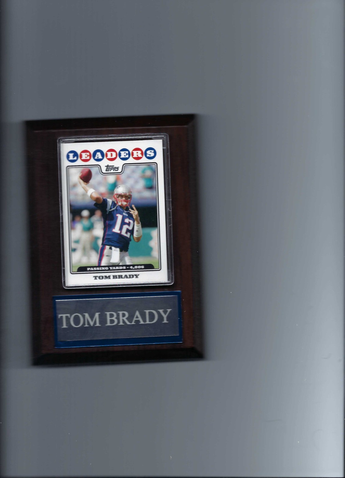 TOM BRADY PLAQUE NEW ENGLAND PATRIOTS FOOTBALL NFL C