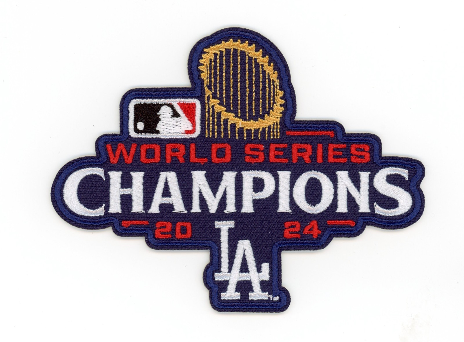 LA Dodgers 2024 World Series Champs Patch – Embroidered Iron-On / Sew-On Badge
