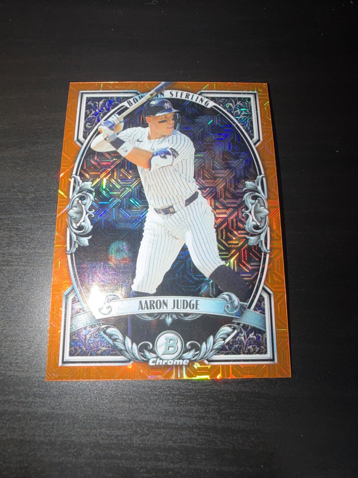 2026 Bowman Chrome Sterling Aaron Judge Orange Mojo Refractor /25 #BST-4