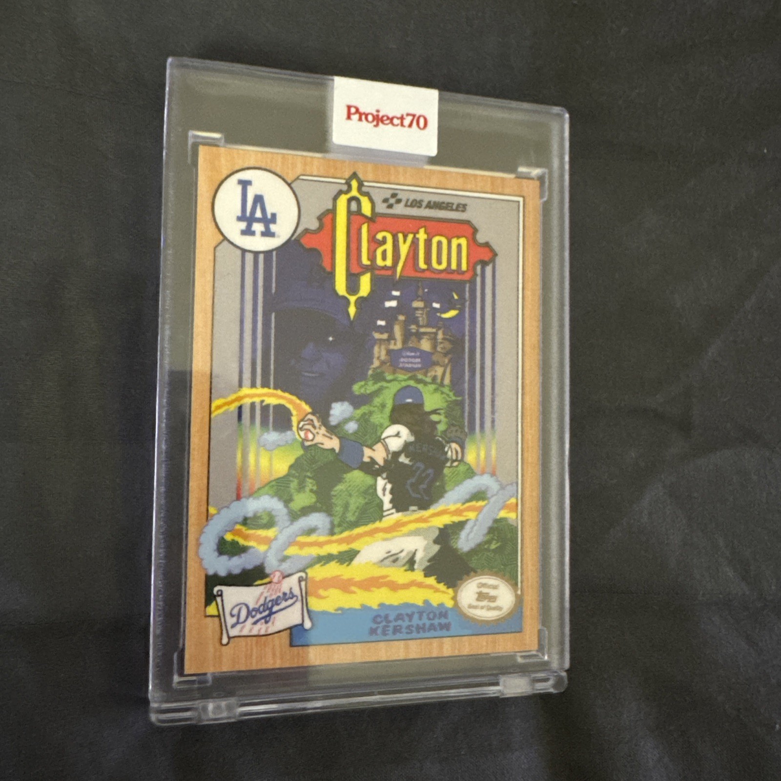 2021 Topps Project 70 Clayton Kershaw #577 Ermsy Castlevania NES Cover