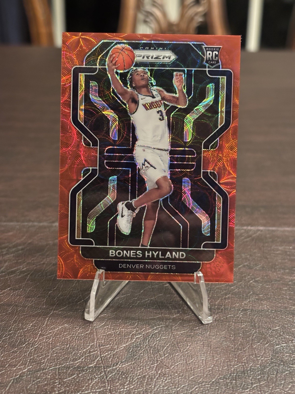 Bones Hyland 2021-22 Panini Prizm Red Scope Prizm 302 RC Rookie /88 Nuggets