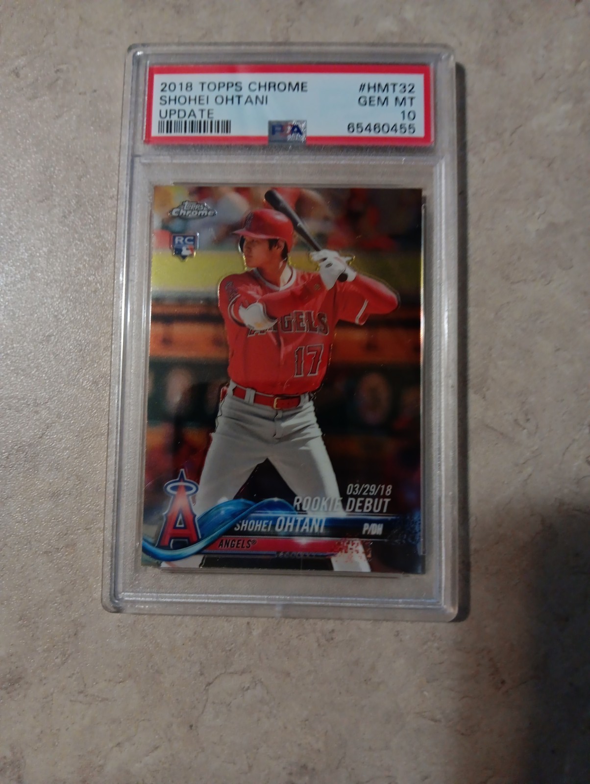 Chase The $1,400 2018 Topps Chrome Update HTM32 Shohei Ohtani PSA 10 ROOKIE MVP