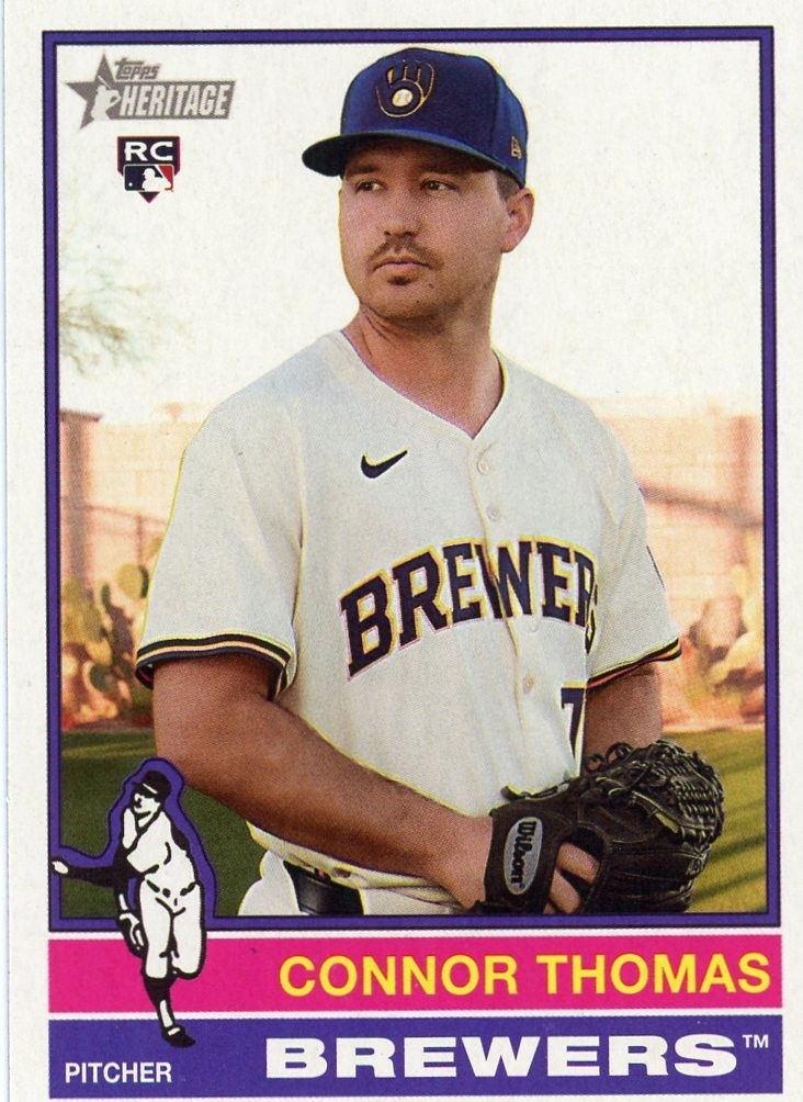 2025 Heritage High Number MILWAUKEE BREWERS BASE #501-700 Team Set (6 cards)
