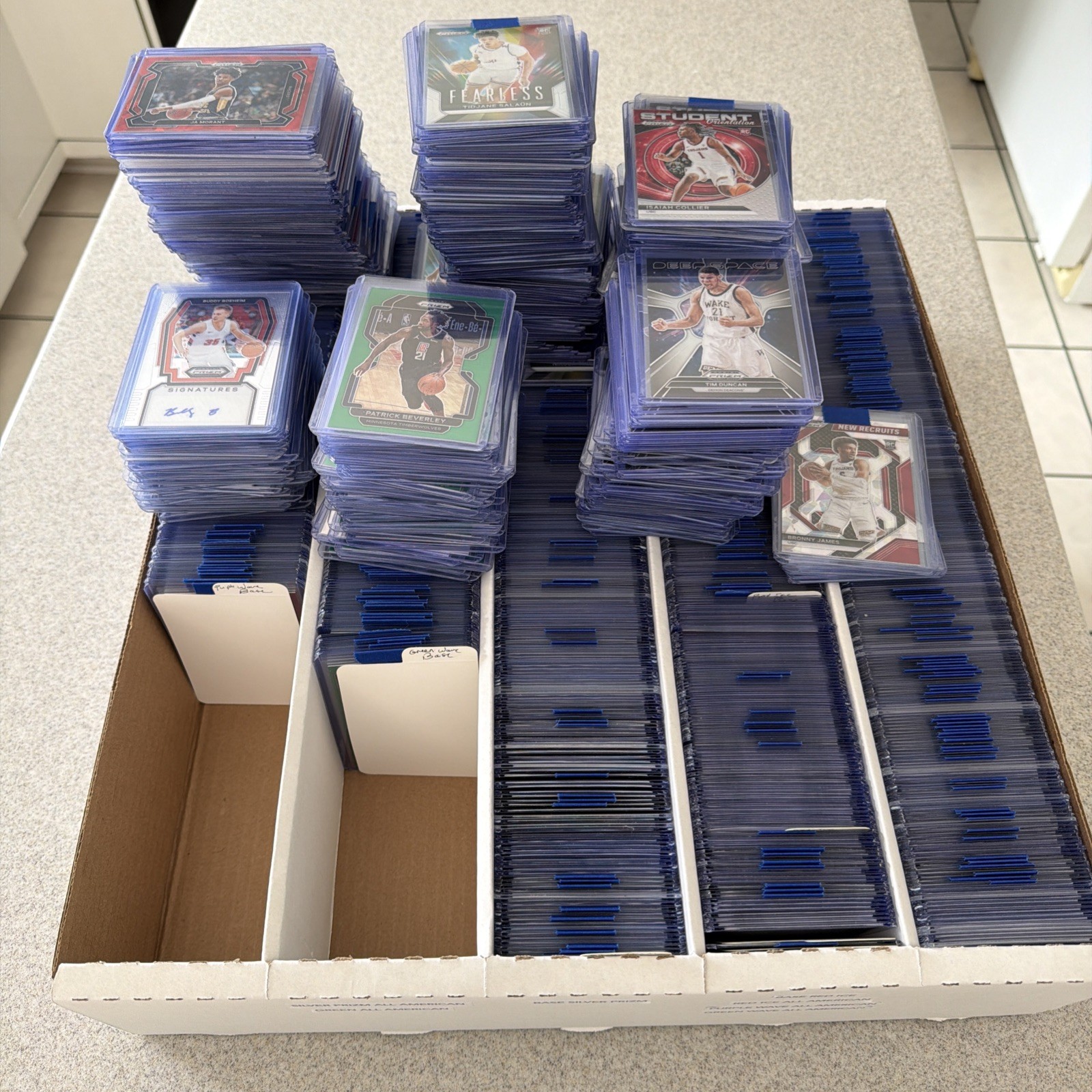 Lot of 100 Football and Basketball Cards – Min 1 Auto, 40 Parallels, No Vet Base