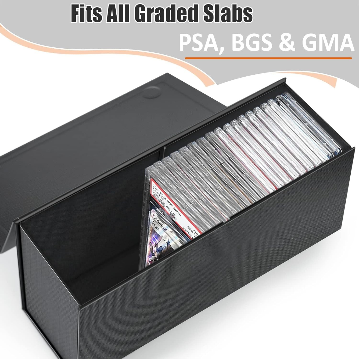 Compatible with PSA Graded Card Storage Box Card Holder Container Slabs Organ…