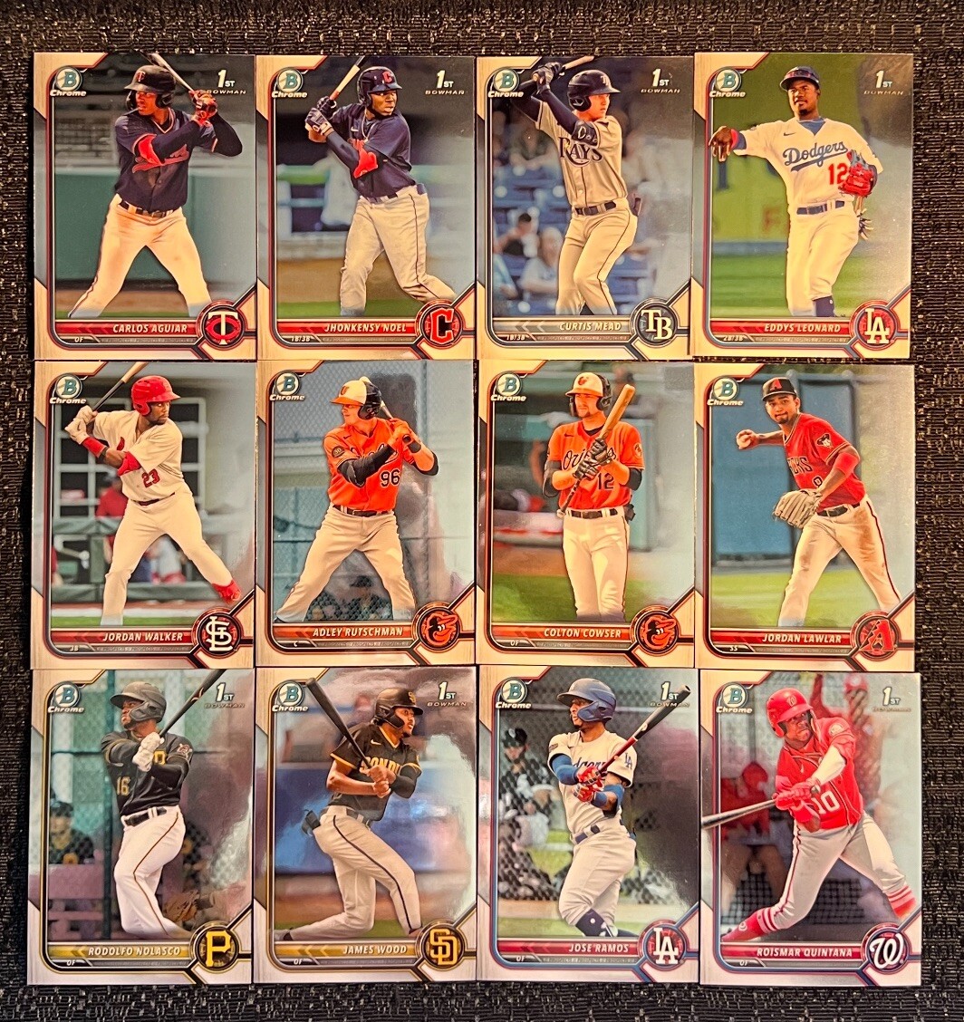 2022 Topps Bowman CHROME Prospects Complete Your Set You Pick Card BCP #1-150