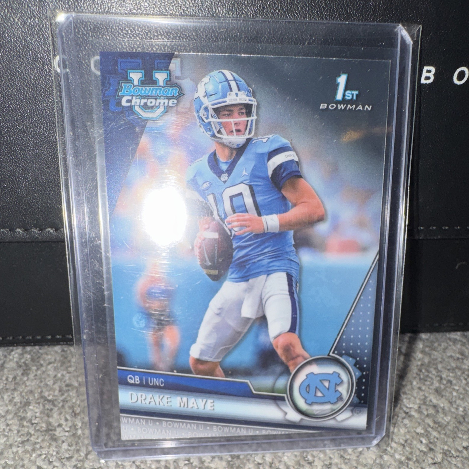 Topps 2023 Bowman University Chrome Drake Maye #200 1st Bowman UNC Tar Heels