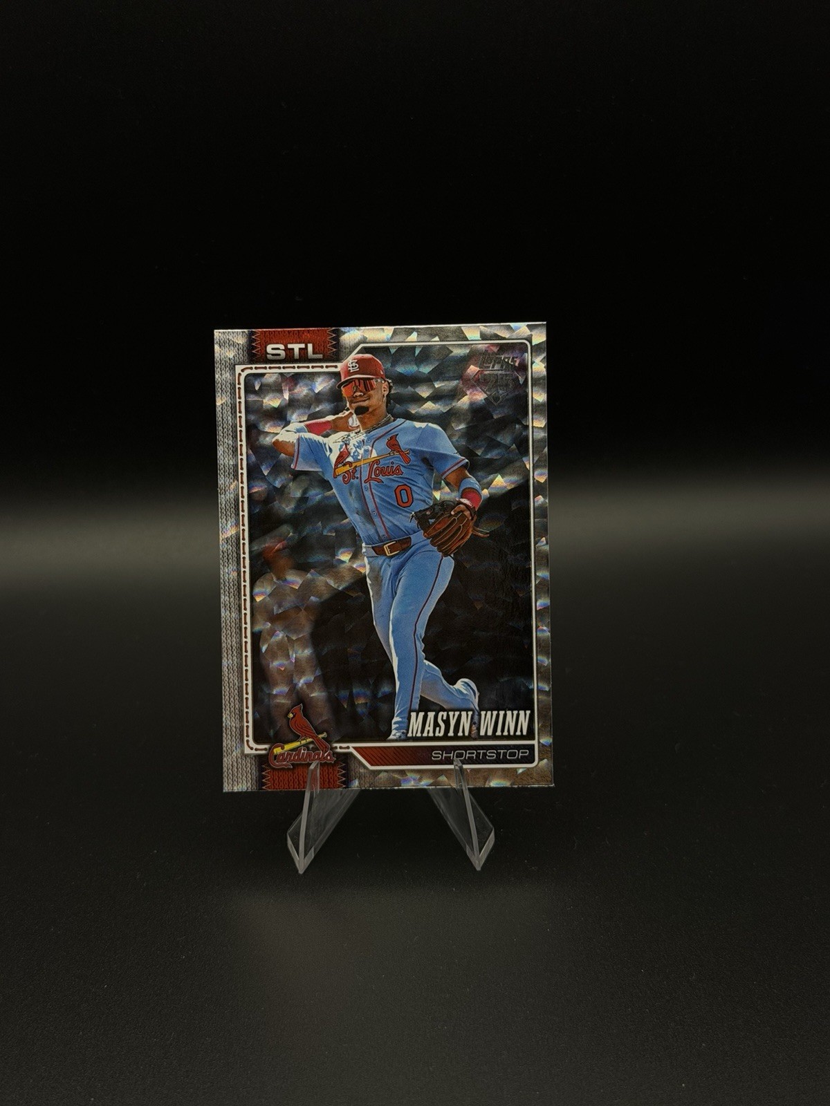Masyn Winn 2026 Topps Series 2 Crackle Foil #526 St. Louis Cardinals