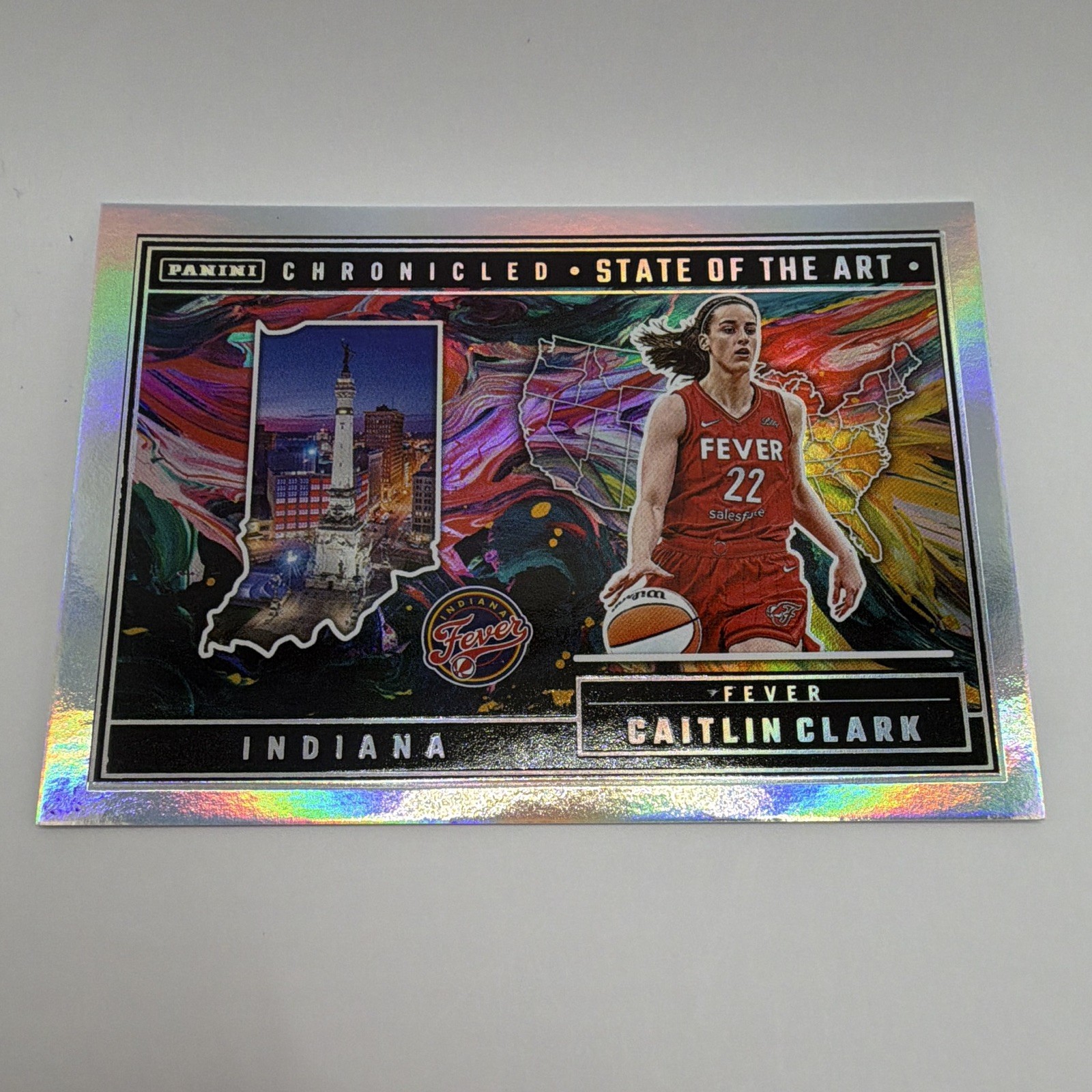 2025 Panini Chronicles WNBA Caitlin Clark Foil Holo Chronicled #85