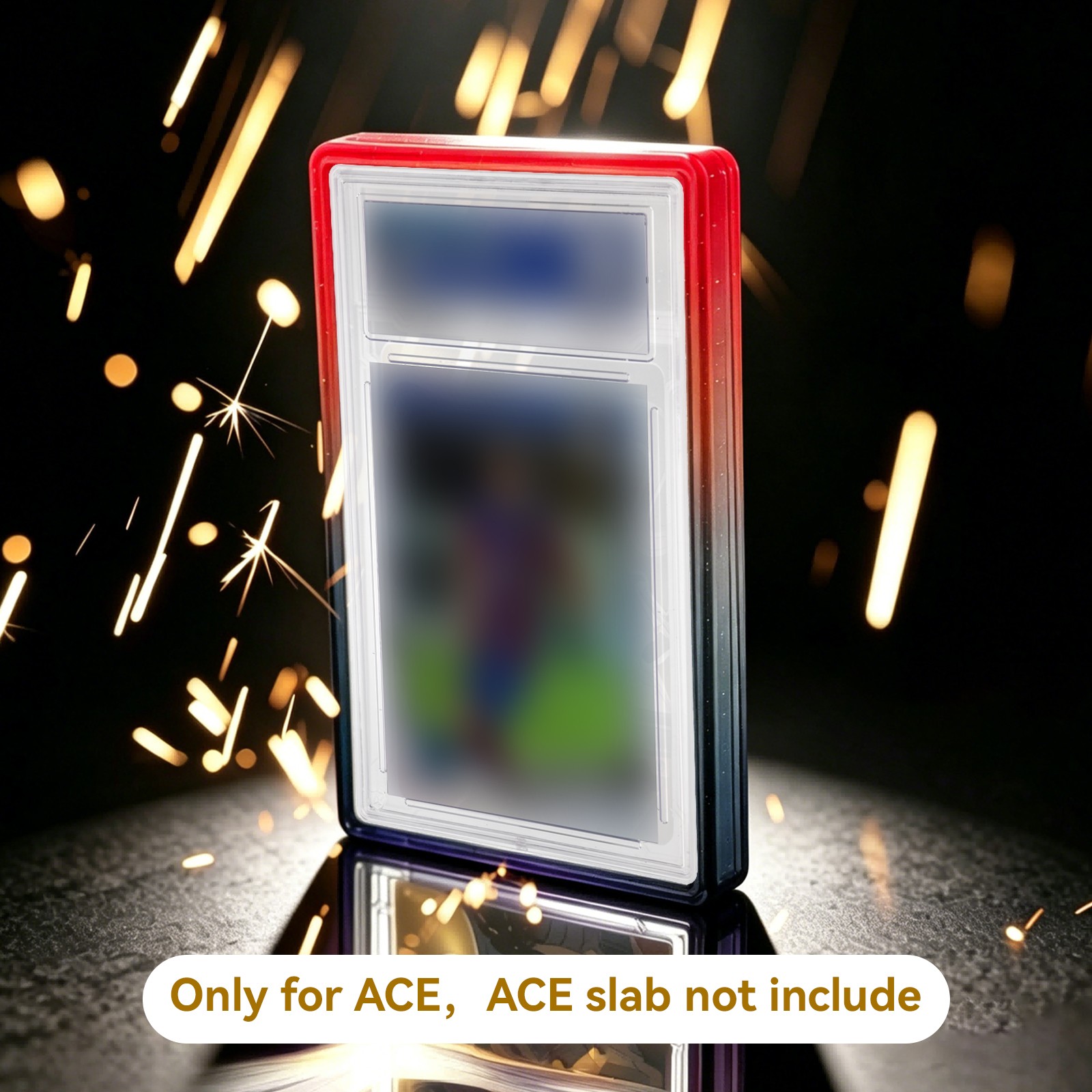 Graded Card Slab Bumper Guard Protector TPU Case w/ Clear Back for ACE Trading