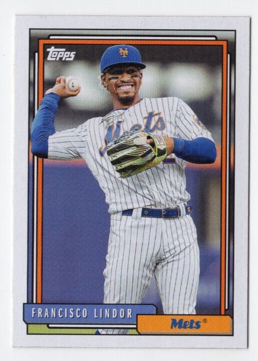 2021 Topps Update Series Francisco Lindor #T92-30 Redux 1992 New York Mets