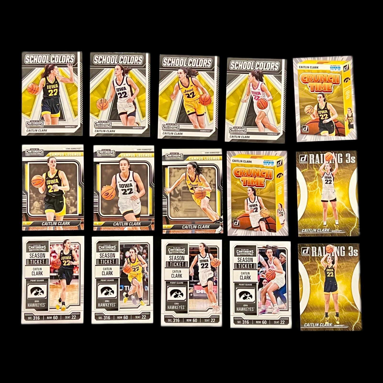 2024 PANINI CAITLIN CLARK COLLECTION COMPLETE YOUR SET HIGHLIGHTS, COLORS & MORE