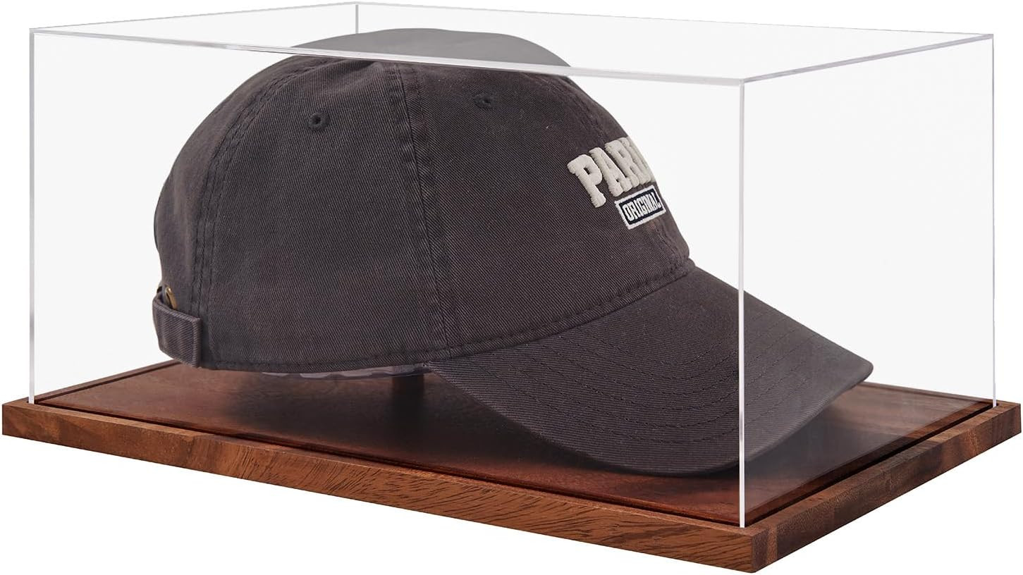 Hat Display Case, No Assembly Required Clear Acrylic Baseball Cap Stand, UV Prot