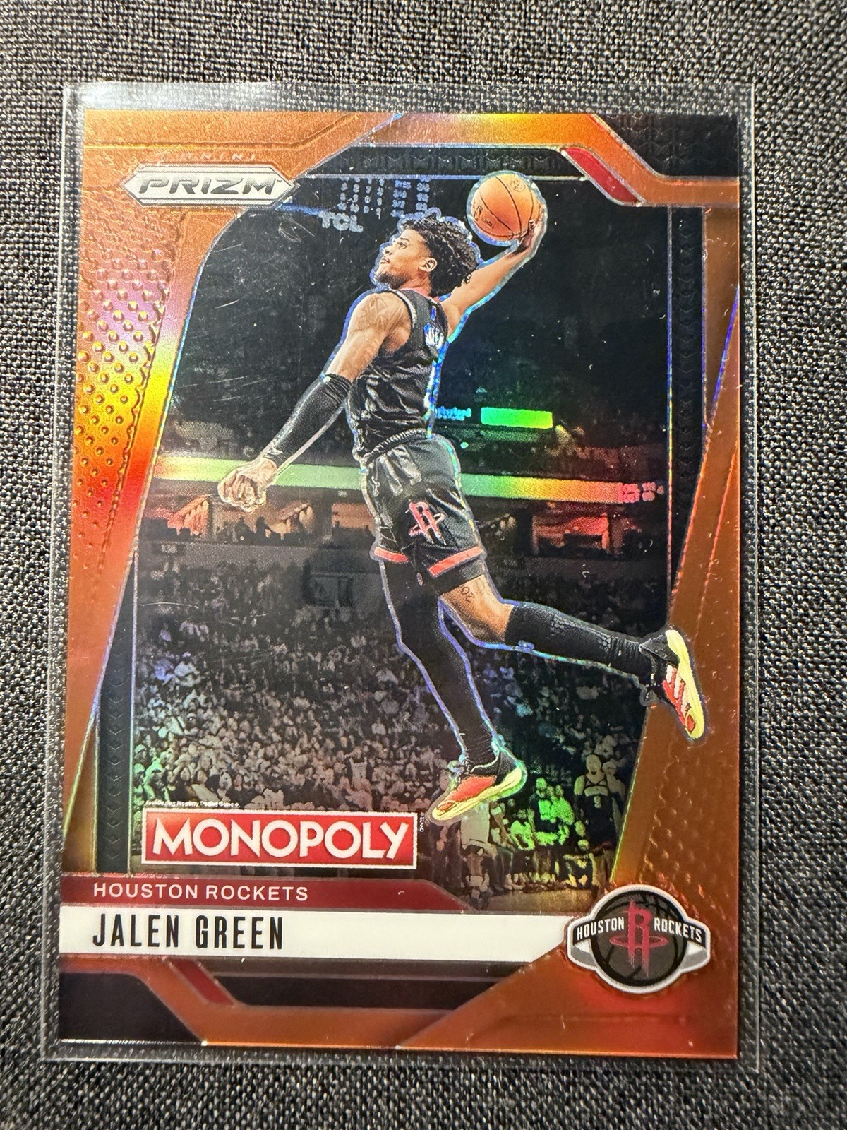 Panini Prizm Monopoly 2024-25 Jalen Green #71 Orange Prizm /149 Rockets