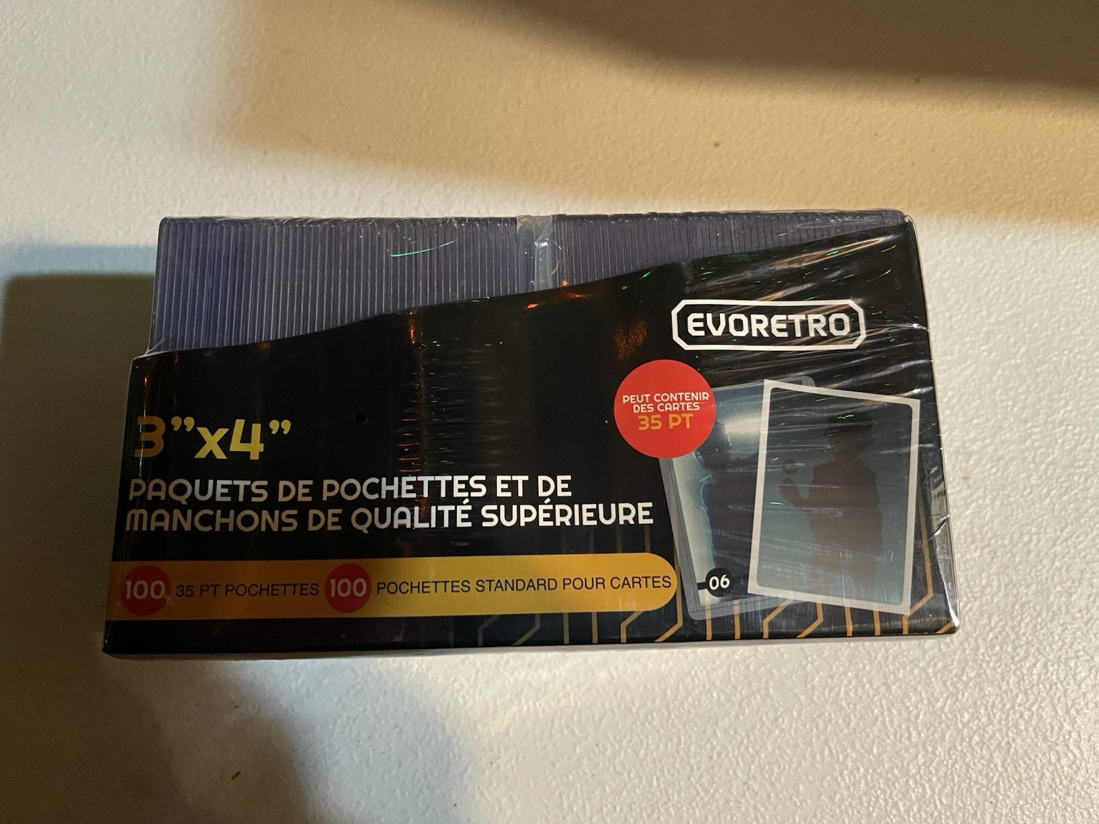 Evoretro 3″ x 4″ Toploader & Card Sleeve Bundle – Clear ,200 Count