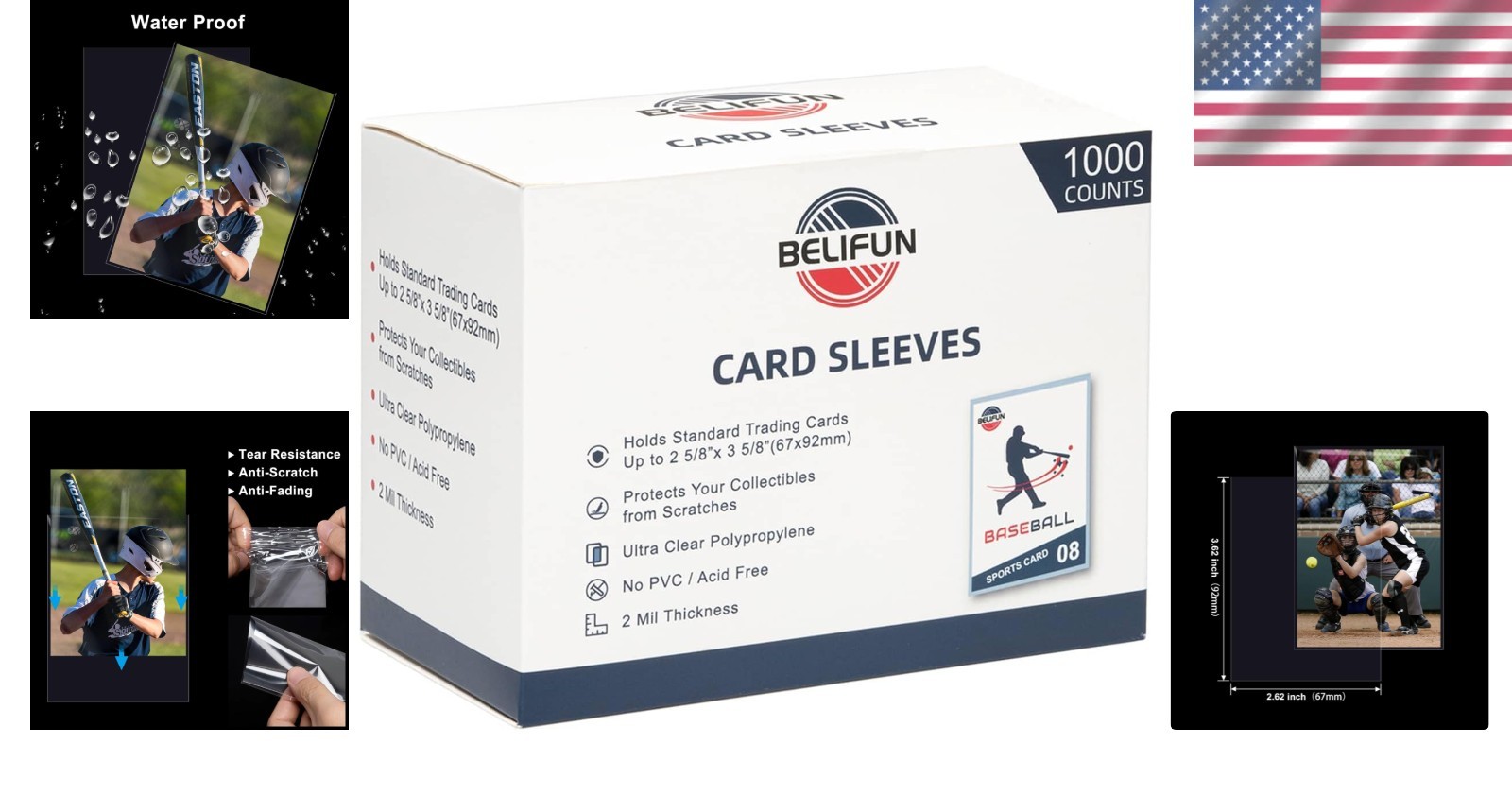 1000ct Toploader Card Protector Sleeves – Preserve & Showcase Your Collection