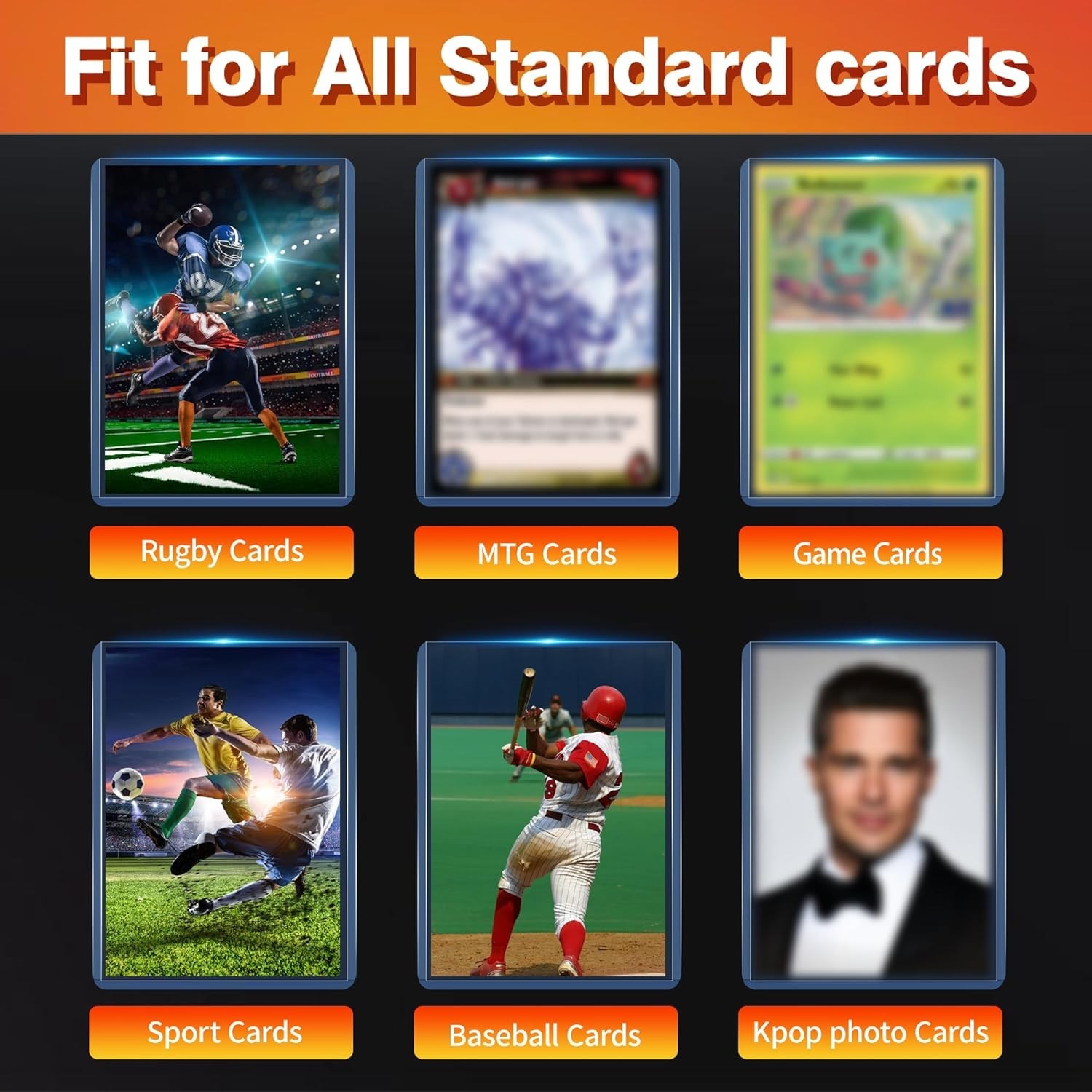 400Pcs Loaders for Cards 200Pcs Hard Plastic Card Holders & 200Pcs Penny Card…
