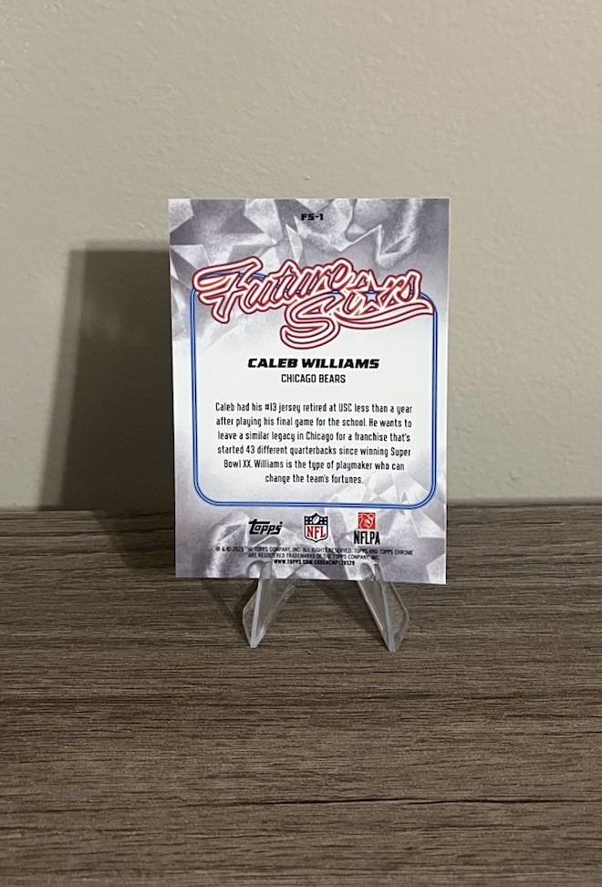 2025 Topps Chrome – Future Stars Caleb Williams #FS-1 X-Fractor