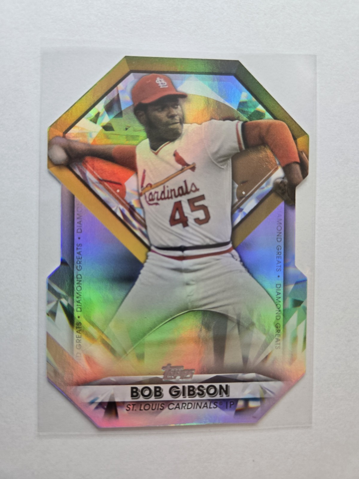 Bob Gibson 2022 Topps Diamond Greats Die Cuts #DGDC-50 AA75