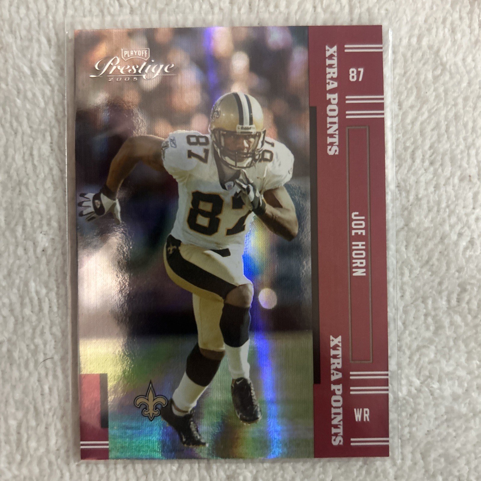 2005 Playoff Prestige – Joe Horn #87 Xtra Points Red /125