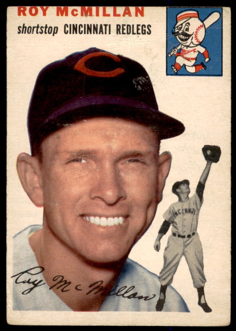 1954 Topps #120 Roy McMillan Cincinnati Redlegs VG/VGEX (Light Crease top)