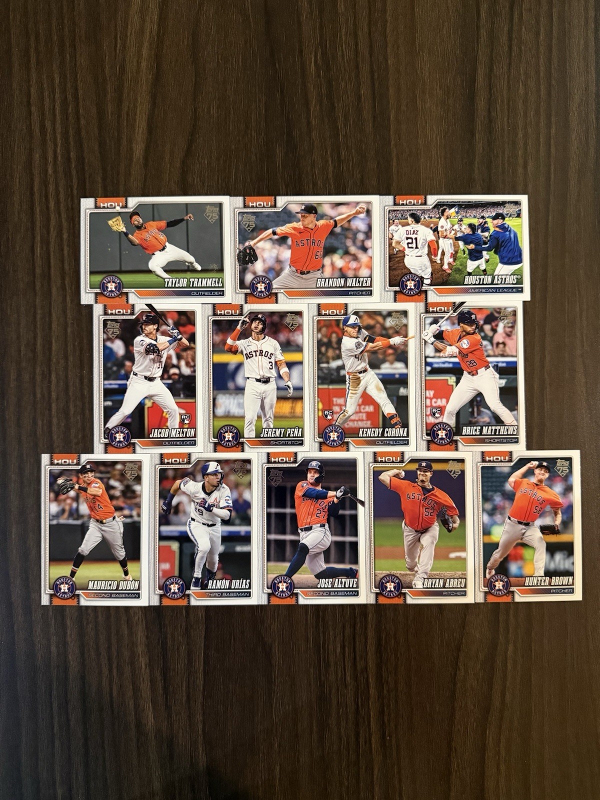 2026 Topps Series One Houston Astros Complete Team Set (12 Cards) Rookie RC