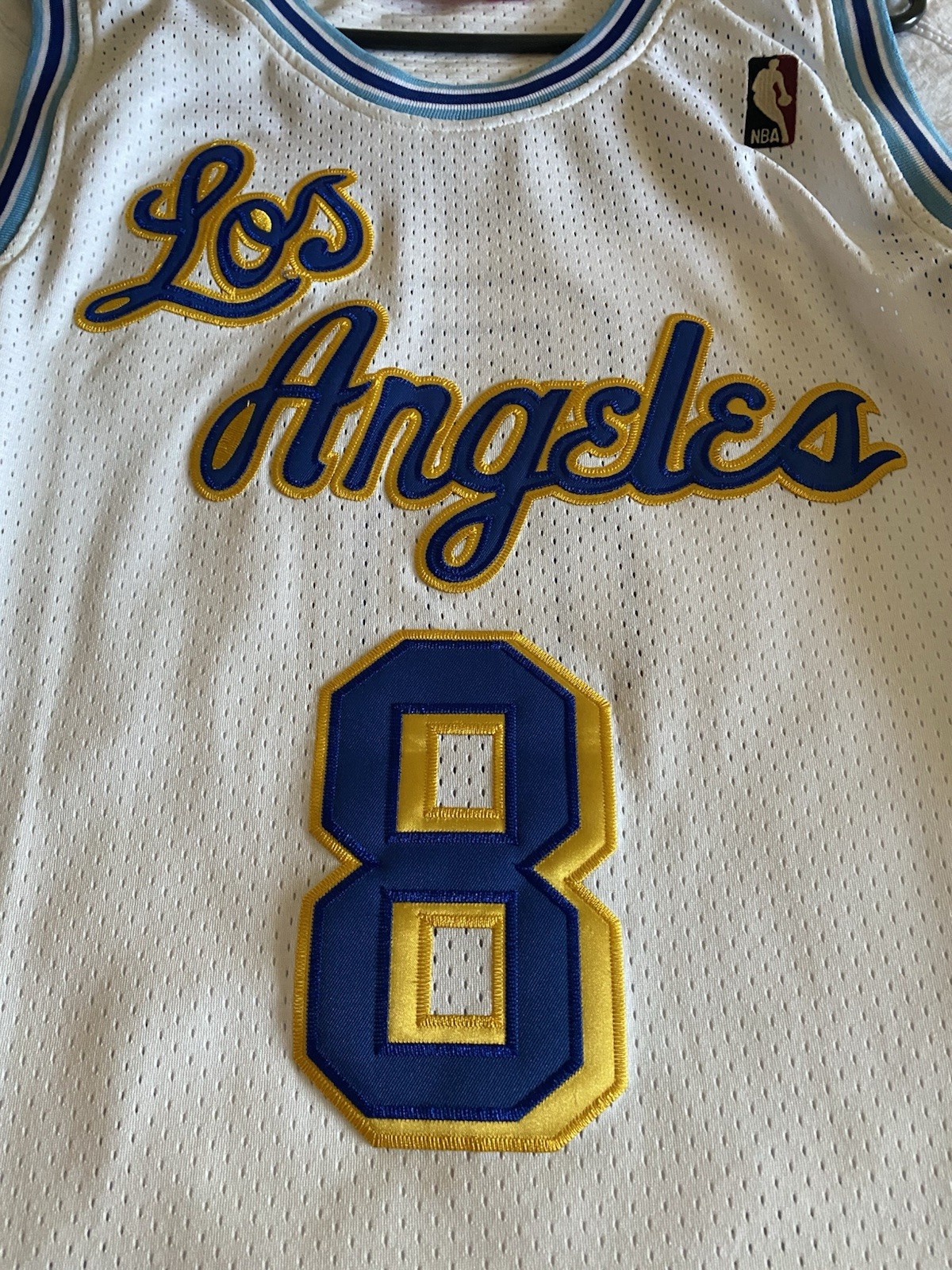 Mitchell & Ness Los Angeles Lakers Kobe Bryant #8 White Blue Size 40 M Medium