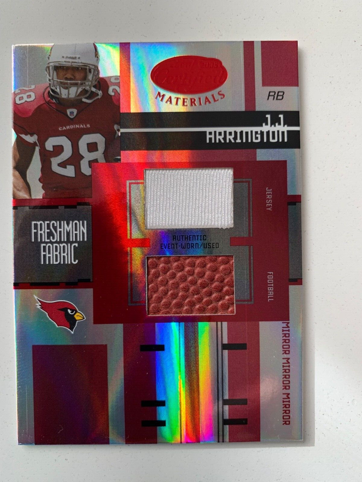 2005 Leaf Certified rc rainbow JJ ARRINGTON /5 /25/50/150 Arizona Cardinals