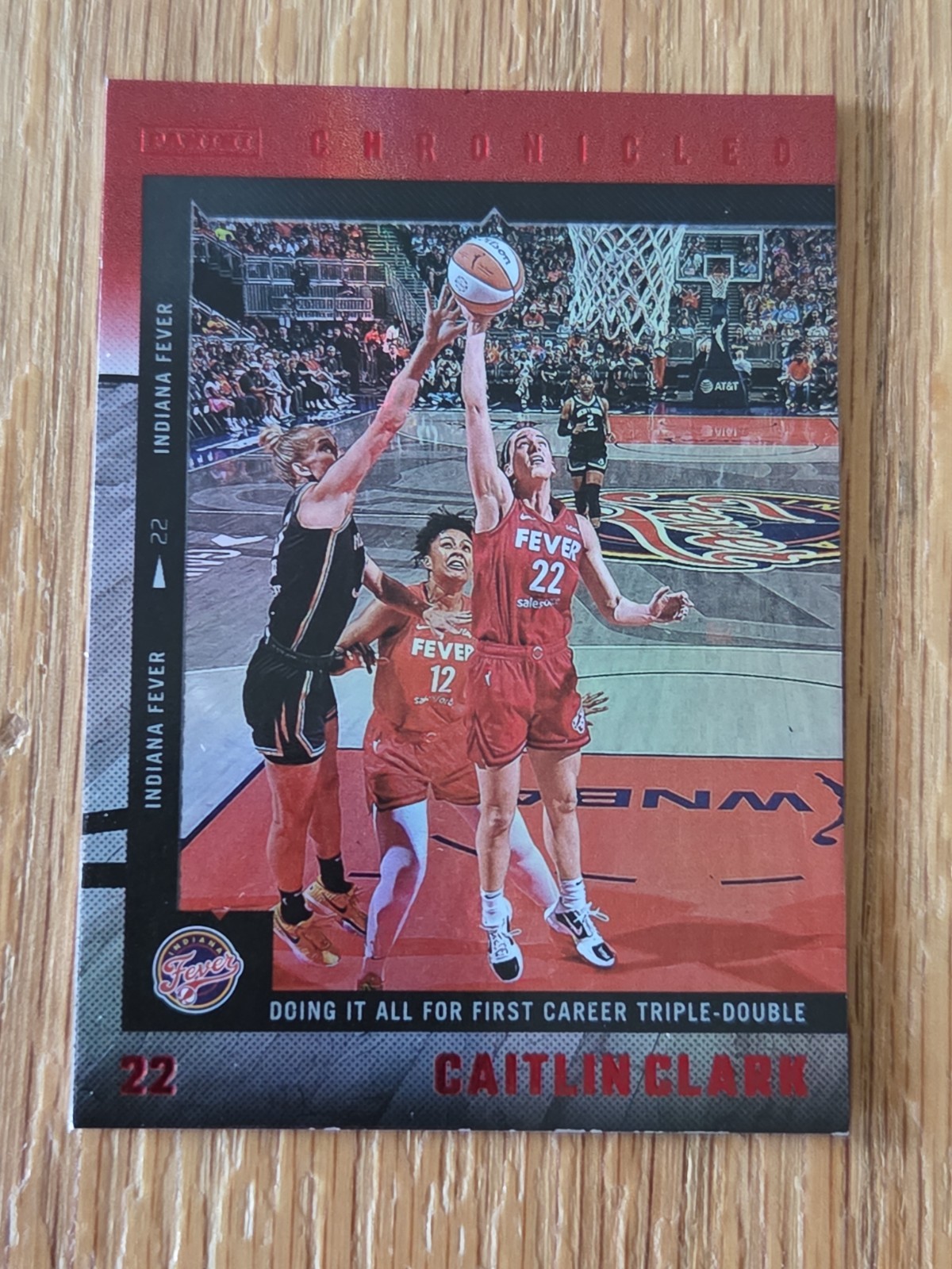 Caitlin Clark 2025 Panini Chronicles Red Holo Foil Chronicled Collection #5