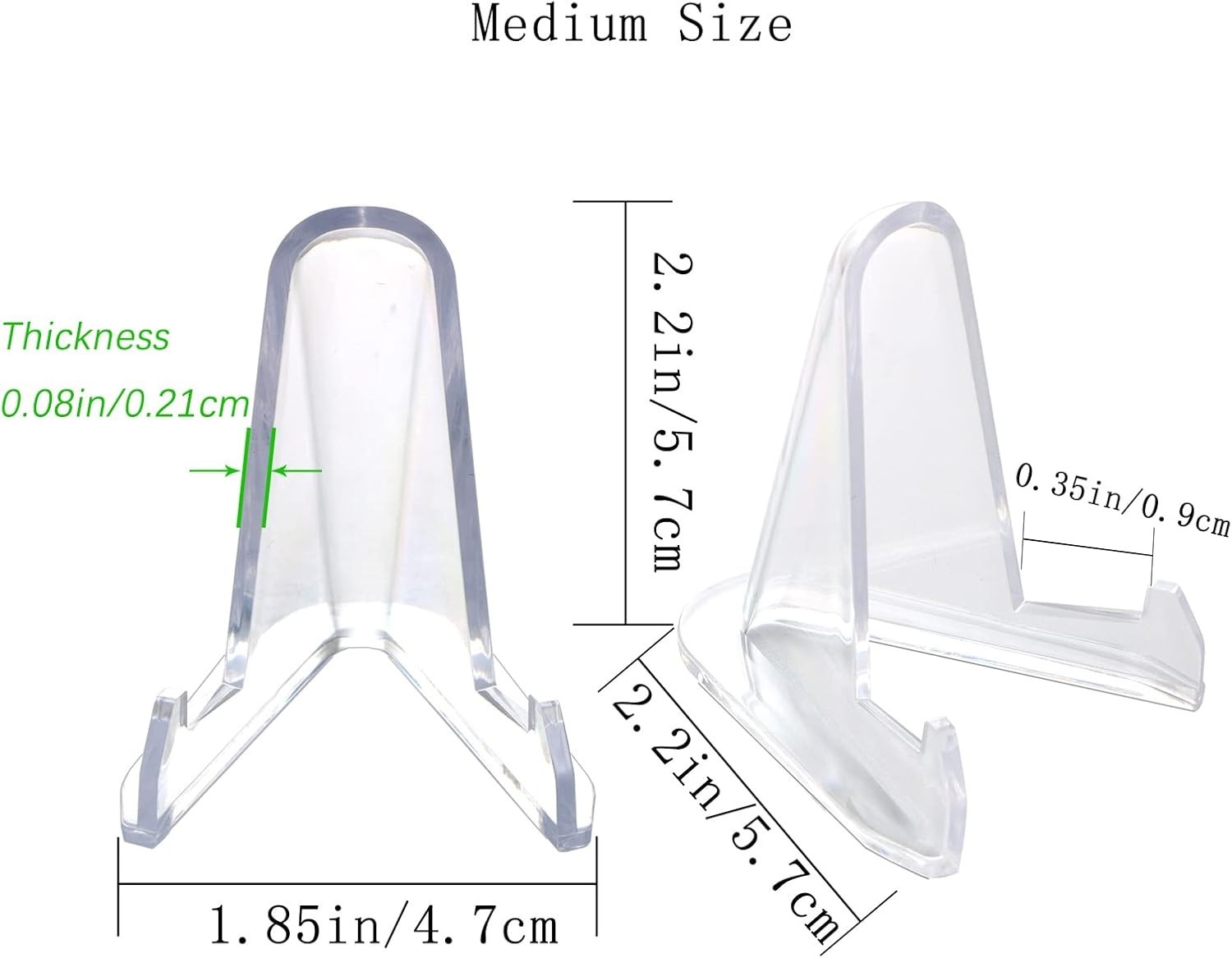 Versatile 24-Piece Acrylic Display Stands – Ideal for Cards and Collectibles