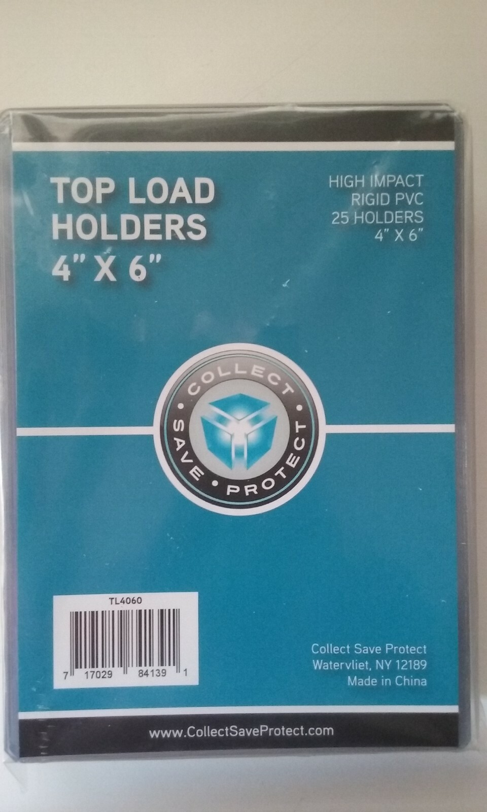 CSP 4×6 Rigid Top Load Protector Package of 25 New NIP High Impact