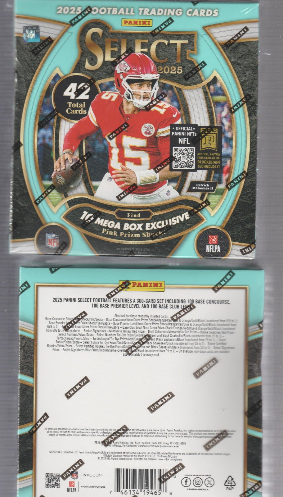 ( 2 ) 2025 PANINI SELECT FOOTBALL NFL FACTORY SEALED MEGA BOXES – 2 BOX LOT