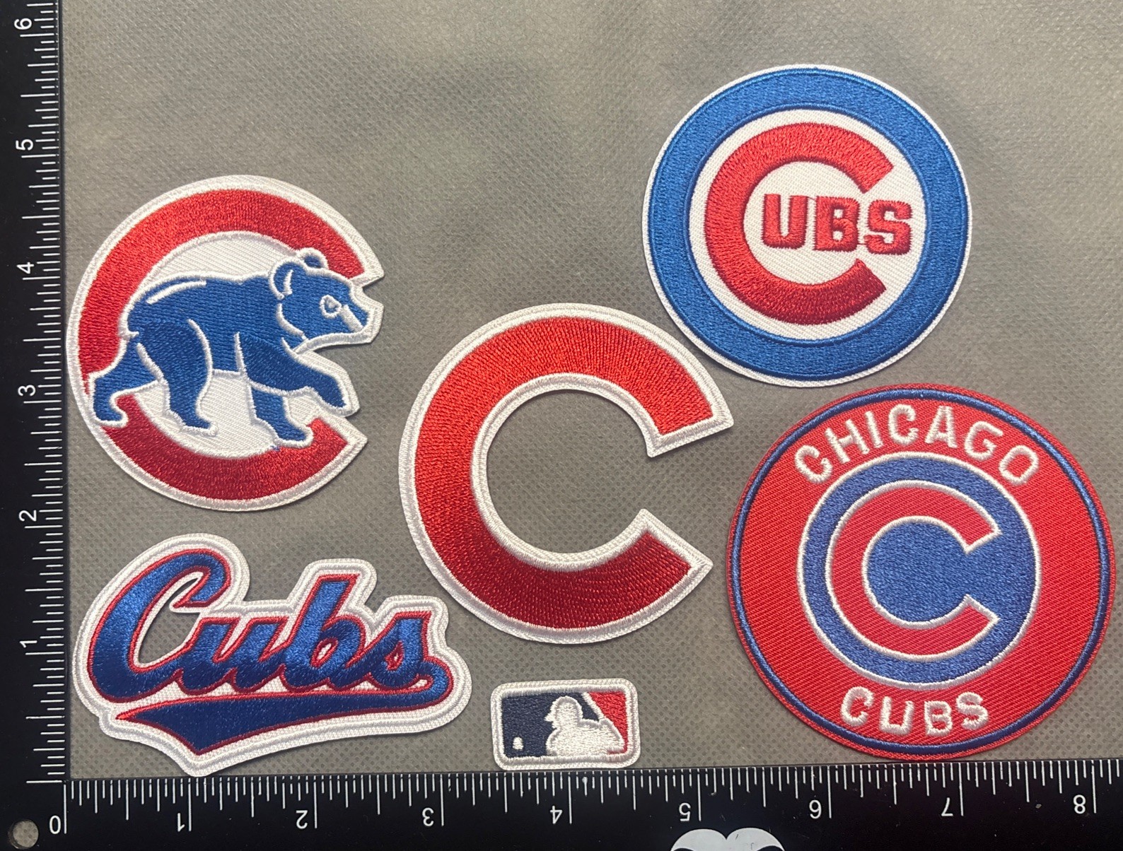 CHICAGO CUBS LOT SET OF 6 MLB BASEBALL IRON ON PATCHES