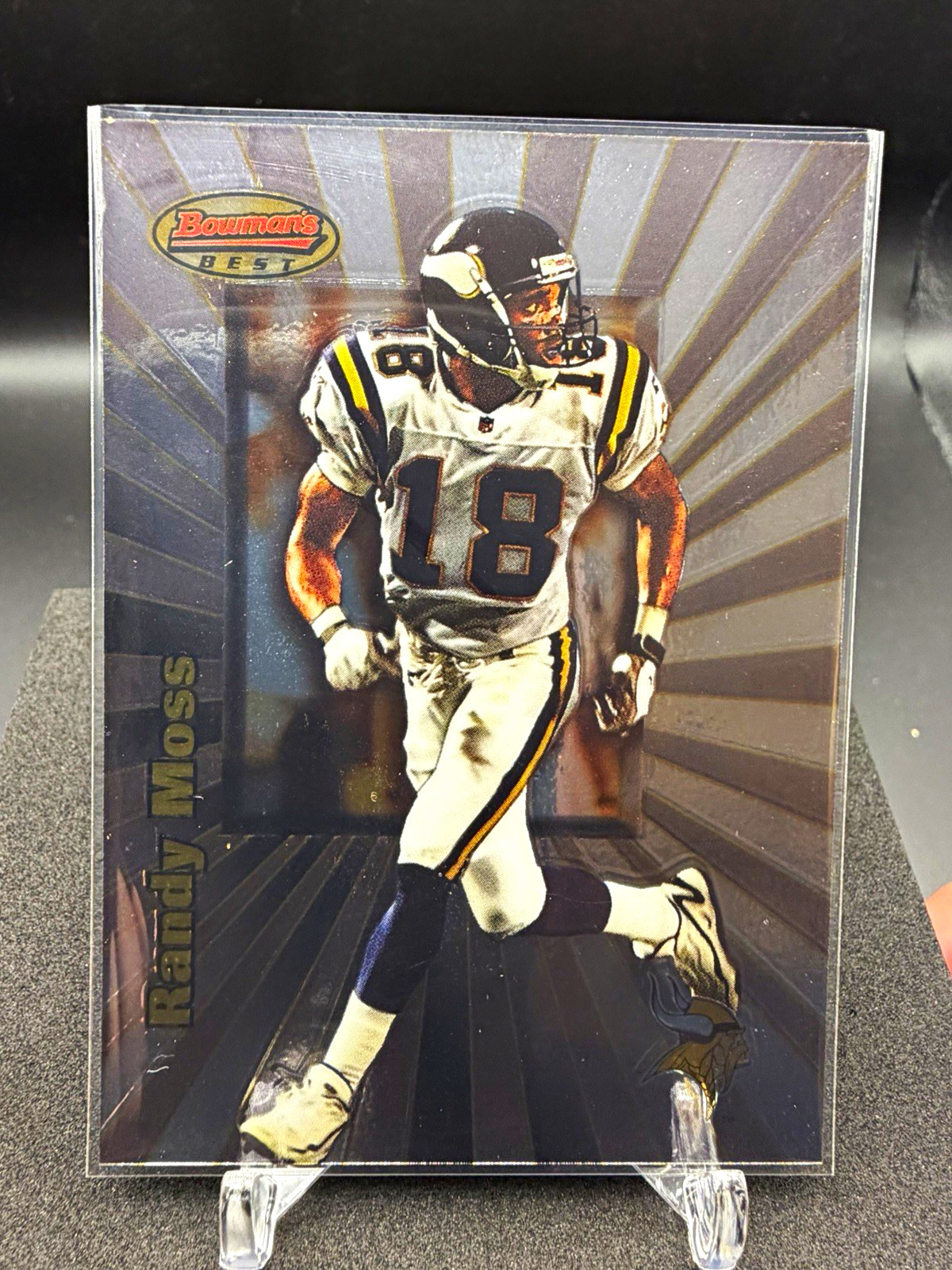 Topps 1998 Bowman’s Best Randy Moss #109 RC Minnesota Vikings Football