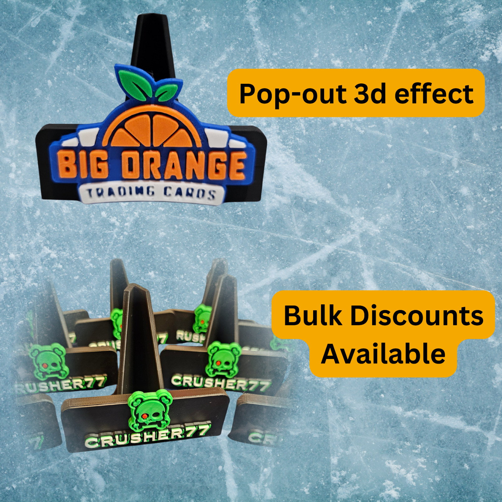 Custom Card Stands (add your logo), For Sports Cards, Pokemon, MTG, Breakers
