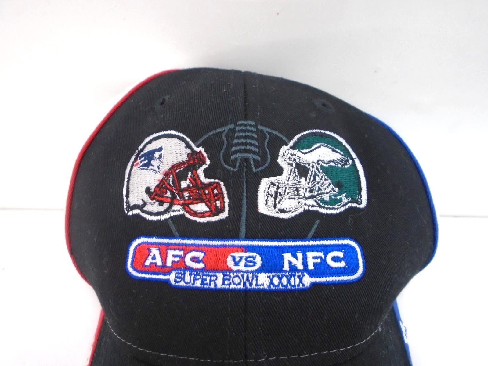 Reebok AFC Vs NFC Eagles Patriots NFL Super Bowl XXXIX Strapback Hat Cap
