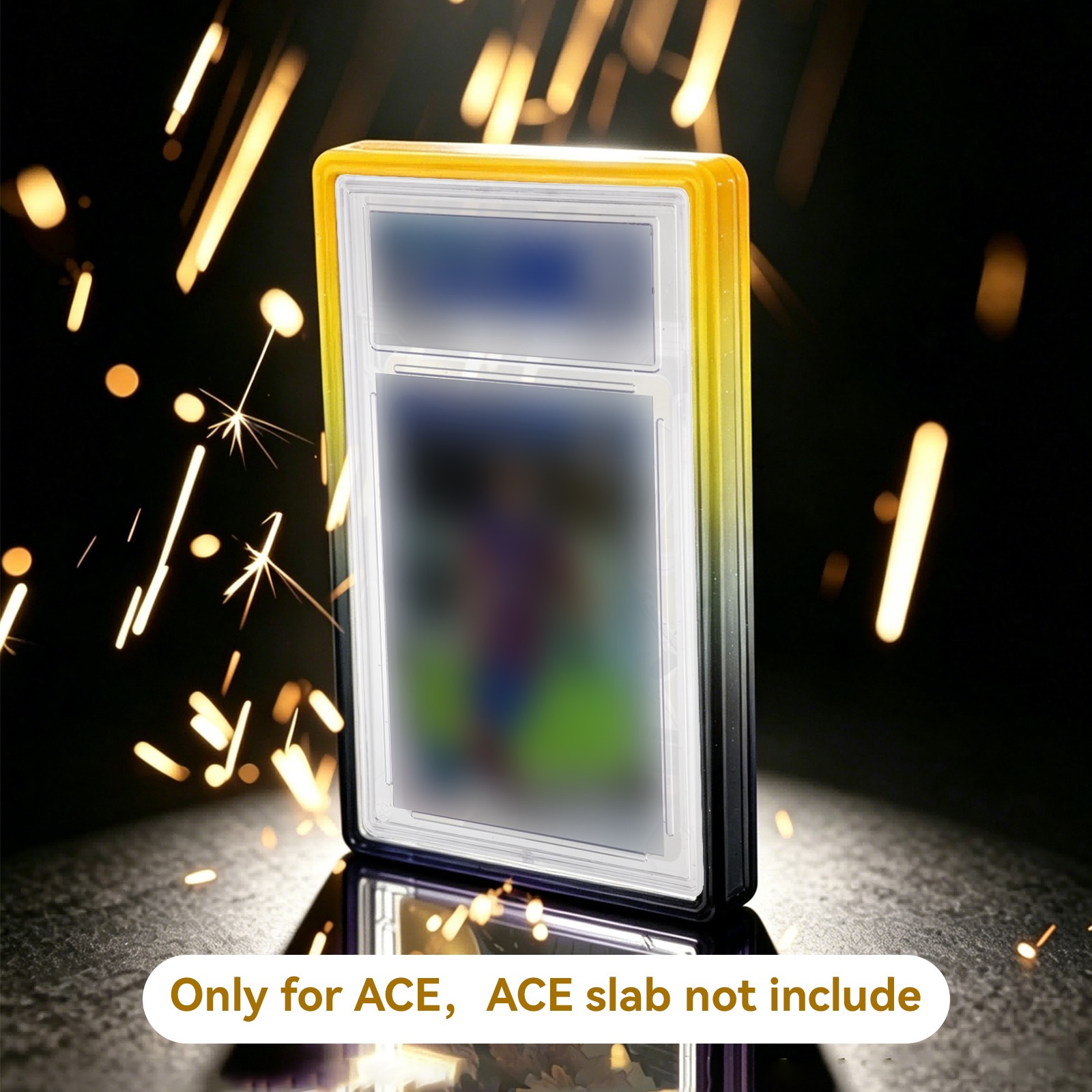 Graded Card Slab Bumper Guard Protector TPU Case w/ Clear Back for ACE Trading