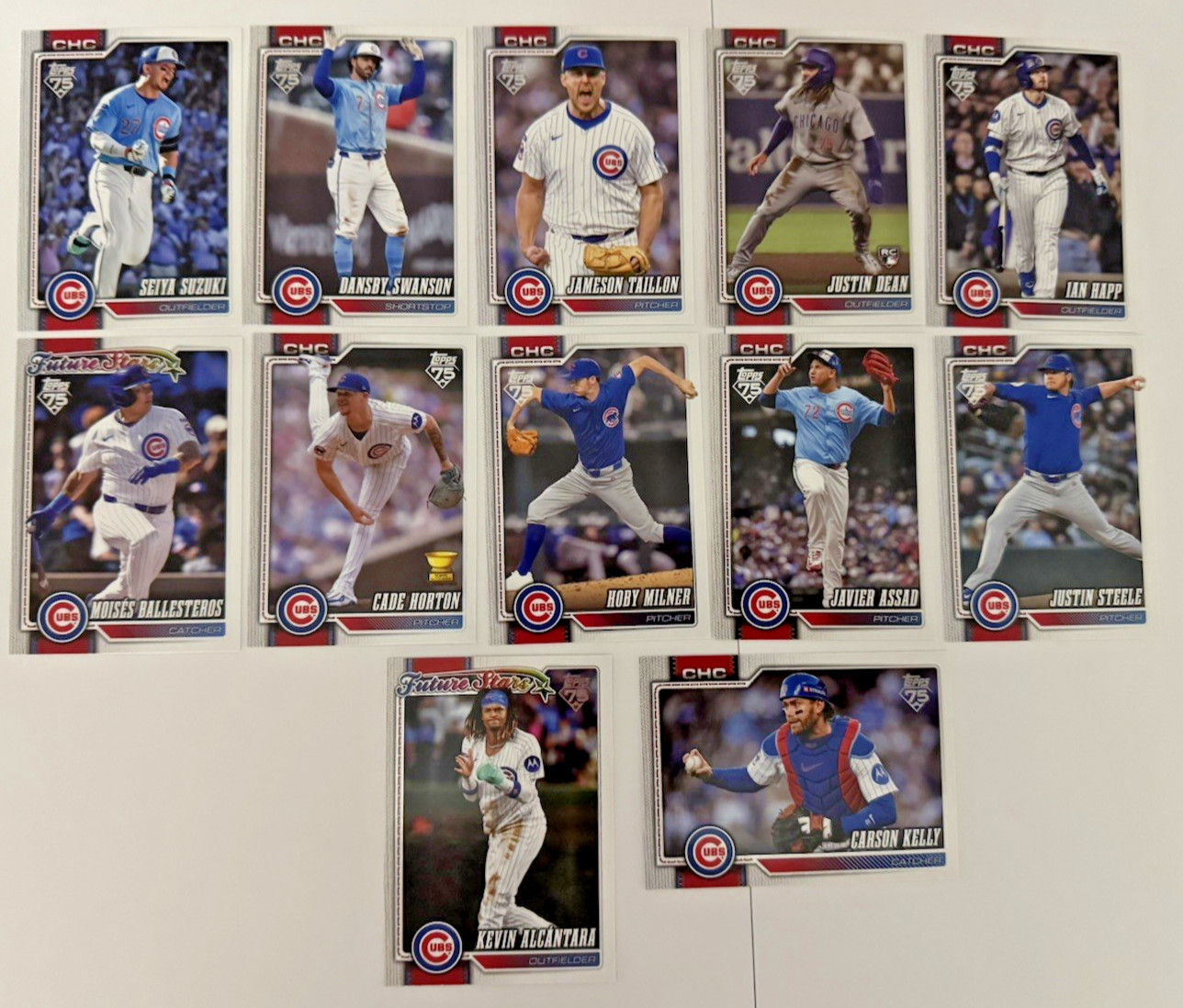 CHICAGO CUBS 2026 Topps Series 2 Base Team Set (12 Cards) Horton Swanson Suzuki